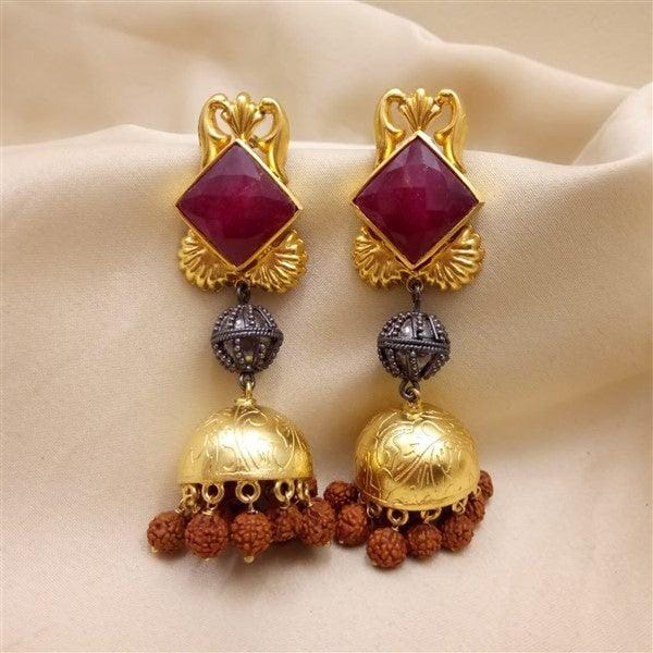 Dual Tone Jhumkas-0